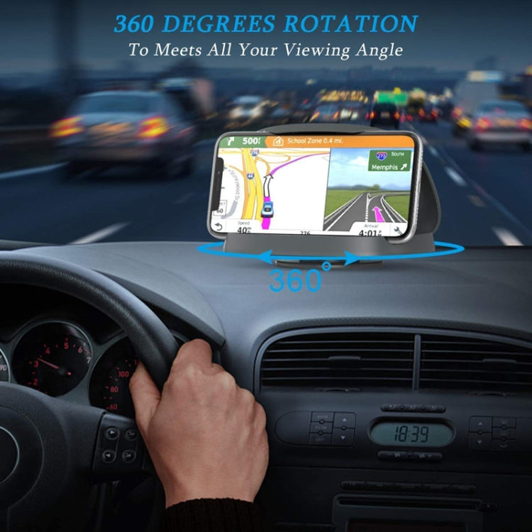 360 Degree Rotating Suction Cup Car Dashboard Mobile Phone Holder(Black) - Universal Car Holders by buy2fix | Online Shopping UK | buy2fix
