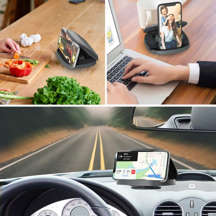 360 Degree Rotating Suction Cup Car Dashboard Mobile Phone Holder(Black) - Universal Car Holders by buy2fix | Online Shopping UK | buy2fix