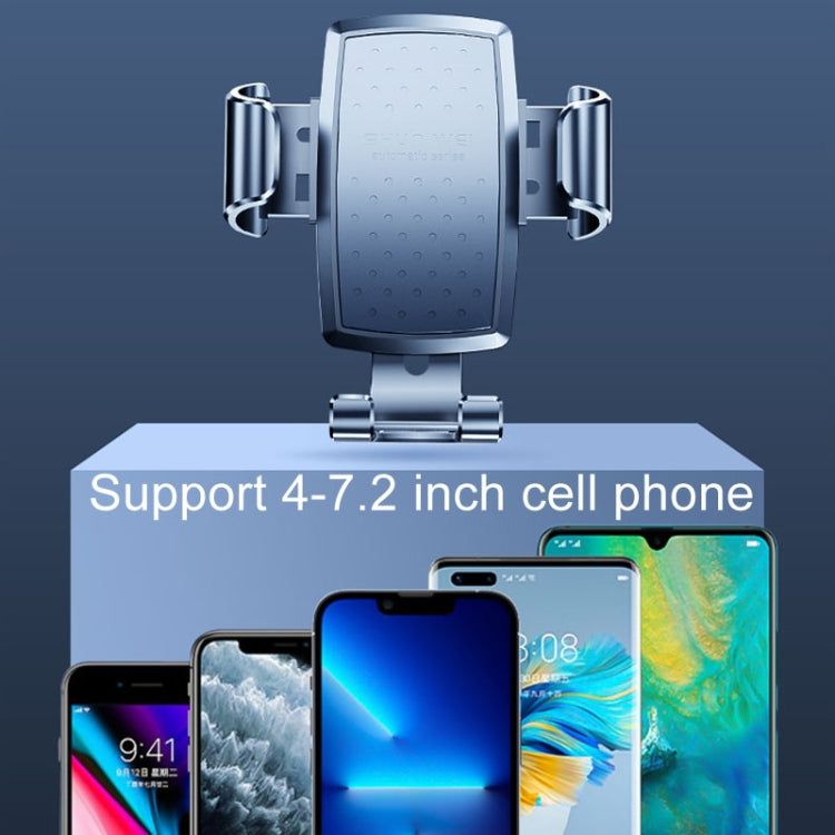 SHUNWEI SD-1132B Car Phone Suction Cup + Air Vent Holder Gravity Sensing Support Bracket(Blue) - Universal Car Holders by SHUNWEI | Online Shopping UK | buy2fix