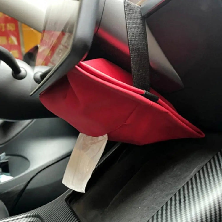 For Tesla Model 3 / Y Car Seat Central Control Screen Tissue Box Tissue Storage Bags, Color: Brown by buy2fix