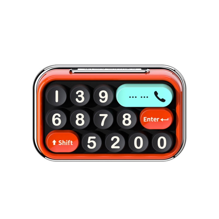 bbdd Keyboard Modeling Moving Number Plate Car Temporary Parking License Card(Red) - Parking Card by bbdd | Online Shopping UK | buy2fix