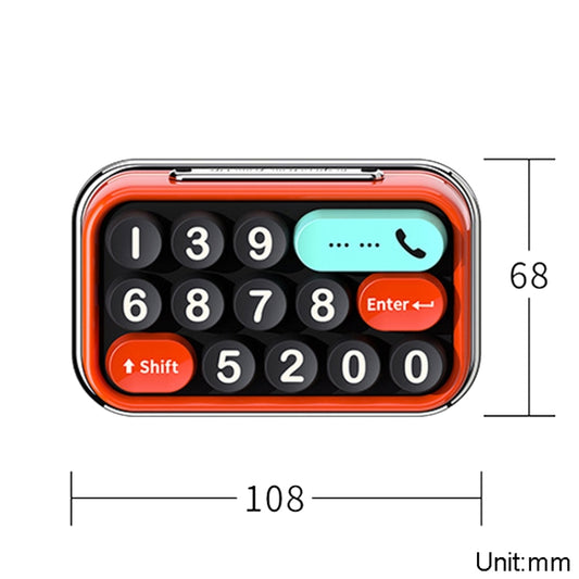 bbdd Keyboard Modeling Moving Number Plate Car Temporary Parking License Card(Green) by bbdd