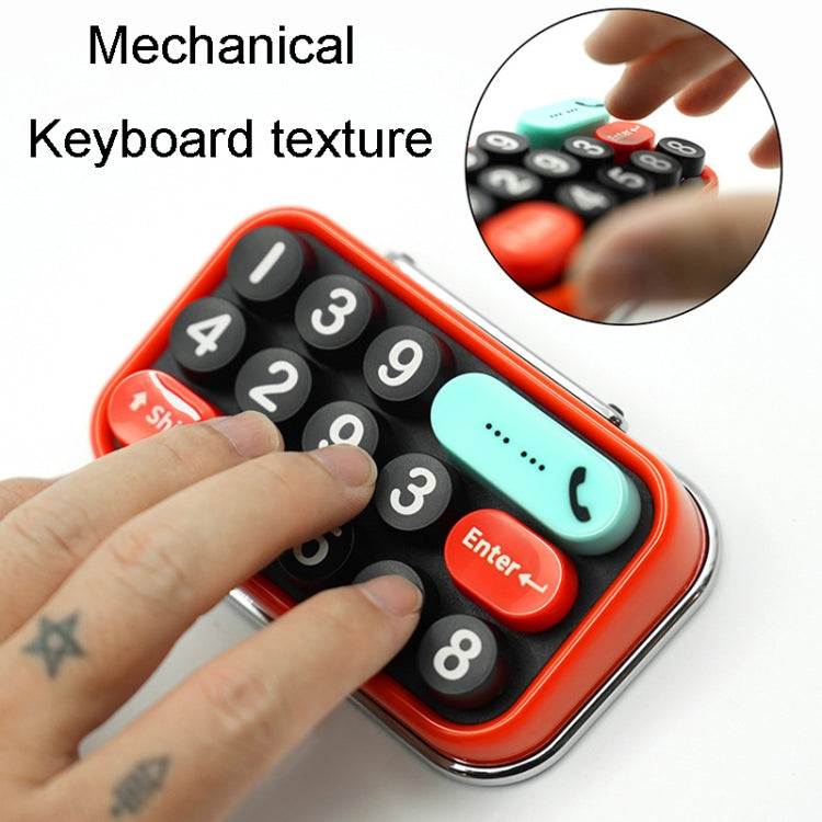 bbdd Keyboard Modeling Moving Number Plate Car Temporary Parking License Card(Red) - Parking Card by bbdd | Online Shopping UK | buy2fix