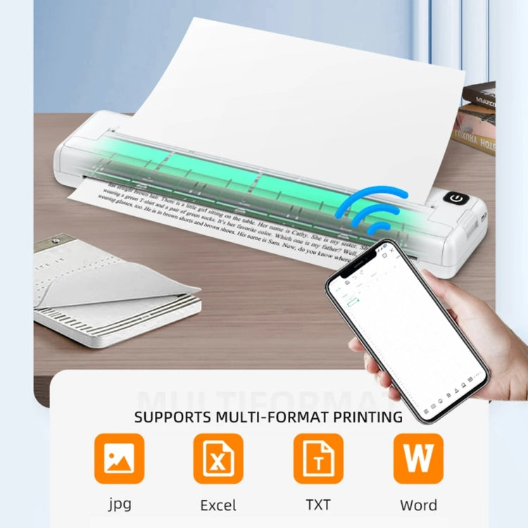 Small A4 Home Office Portable Inkless Printing Thermal Paper, Model: 200pcs Thermal Paper - Receipt Printers by buy2fix | Online Shopping UK | buy2fix