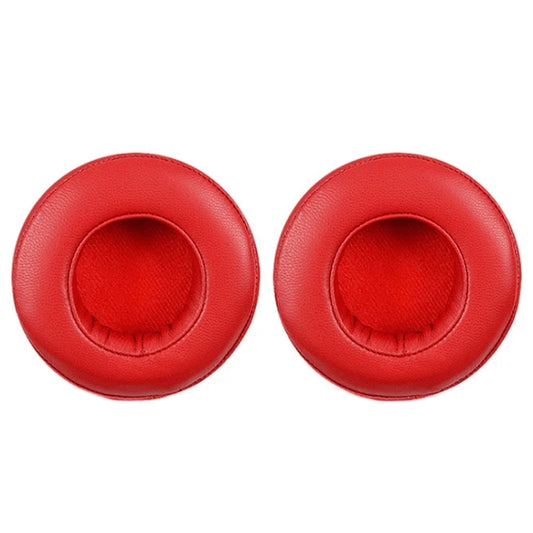 2pcs For Beats Pro Headphones Sheepskin Earmuffs Sponge Earpads(Red) by buy2fix