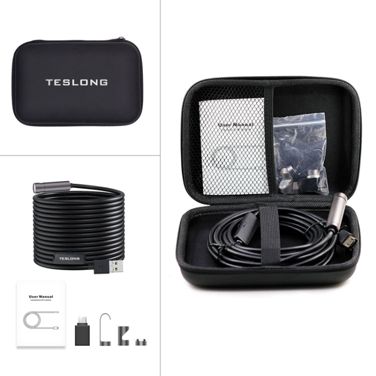Teslong NTC125 5M 3 In 1 USB Phone Borescope For Auto Repair 500W Pixel Auto Focus by TESLONG