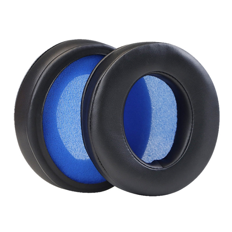 2pcs For Razer Kraken V3 Bluetooth Headset Sponge Cover Protein Leather Earmuffs(Black Blue Net) - Earmuff & Pad by buy2fix | Online Shopping UK | buy2fix