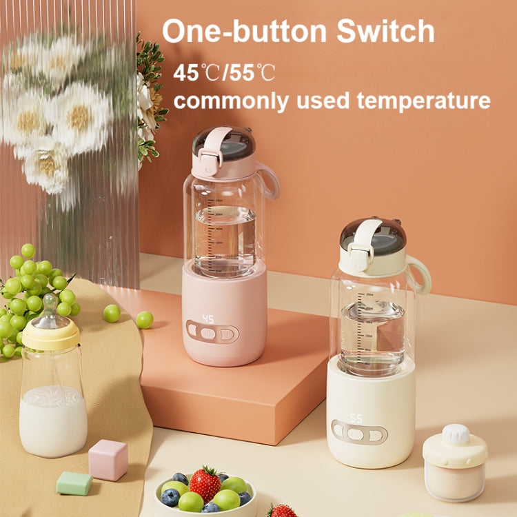 250ml Wireless Instant Water Warmer Electric Kettle for Baby Formula With 15000 mAh Battery Capacity(Pink) - Vacuum Thermoses & Cups by buy2fix | Online Shopping UK | buy2fix
