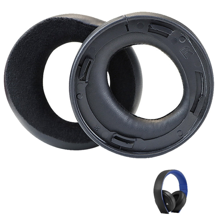 For Sony CECHYA-0083 Black Velvet 2pcs Headphone Sponge Cover Earmuffs Headset Case - Earmuff & Pad by buy2fix | Online Shopping UK | buy2fix