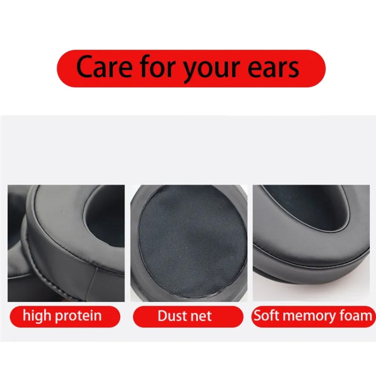 2pcs For Sennheiser HD4.50BTNC Wireless Headset Sponge Cover Replacement Earmuffs, Color: Black Sheepskin - Earmuff & Pad by buy2fix | Online Shopping UK | buy2fix