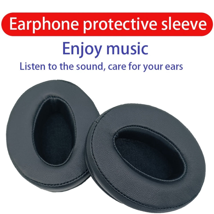 2pcs For Sennheiser HD4.50BTNC Wireless Headset Sponge Cover Replacement Earmuffs, Color: Black Sheepskin - Earmuff & Pad by buy2fix | Online Shopping UK | buy2fix
