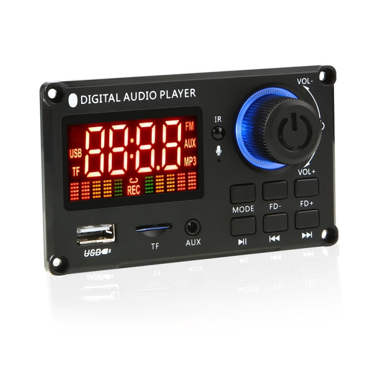 100W 12V TPA3116 Color Screen Power Amplifier Bluetooth Decoder Board With Recording Call(Silicone Remote Control) - Car MP3 & MP4 & MP5 by buy2fix | Online Shopping UK | buy2fix