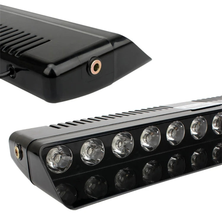 12 LED Car Front Suction Cup High Brightness Strobe Light(Red White) - Warning Lights by buy2fix | Online Shopping UK | buy2fix