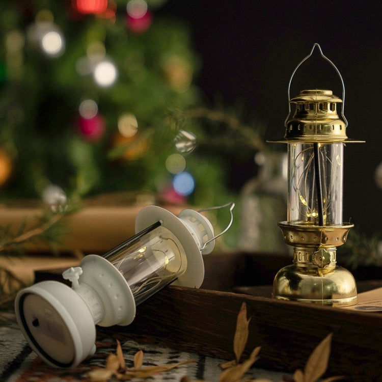 Retro LED Electronic Portable Lights Christmas Decoration Night Lights, Style: Copper Line (Black) - Holiday Lights by buy2fix | Online Shopping UK | buy2fix