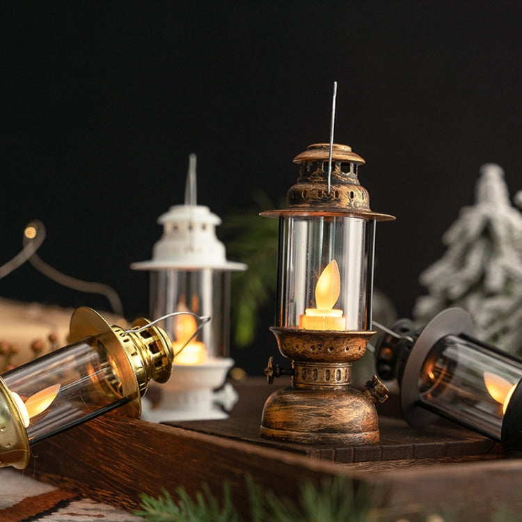 Retro LED Electronic Portable Lights Christmas Decoration Night Lights, Style: Copper Line (Black) - Holiday Lights by buy2fix | Online Shopping UK | buy2fix