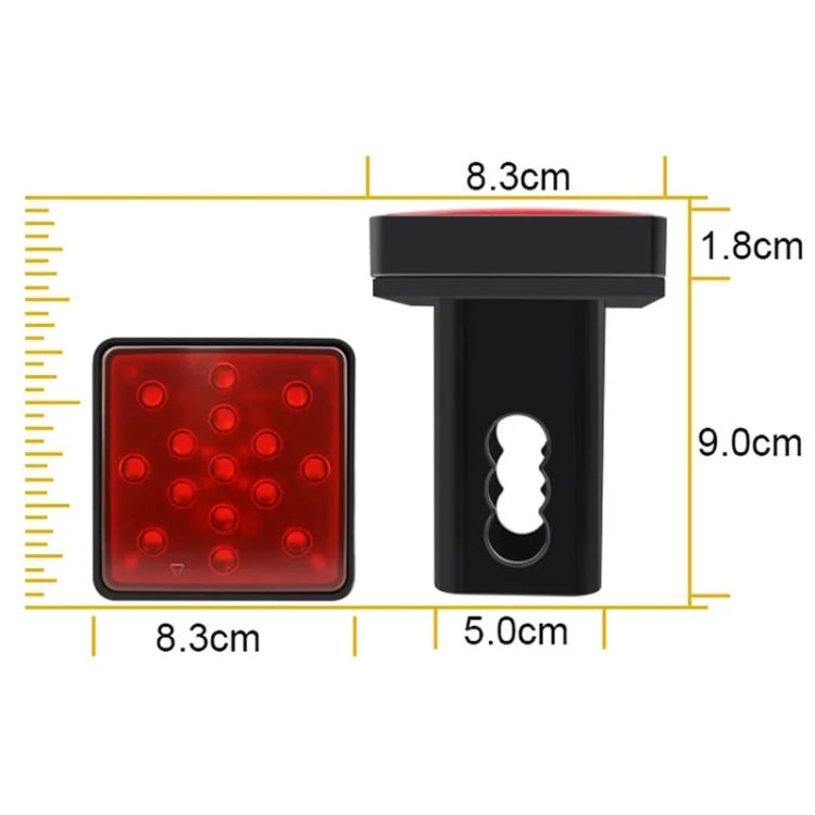 Automotive LED Trailer Lights Universal Rear Brake Lights, Color: Black Shell 12 Light - Warning Lights by buy2fix | Online Shopping UK | buy2fix