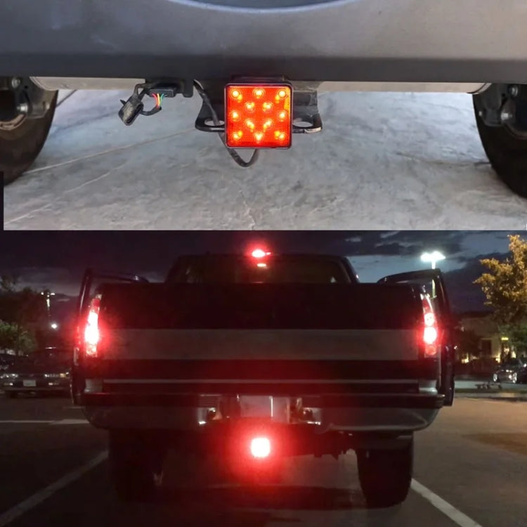 Automotive LED Trailer Lights Universal Rear Brake Lights, Color: Black Shell 12 Light - Warning Lights by buy2fix | Online Shopping UK | buy2fix