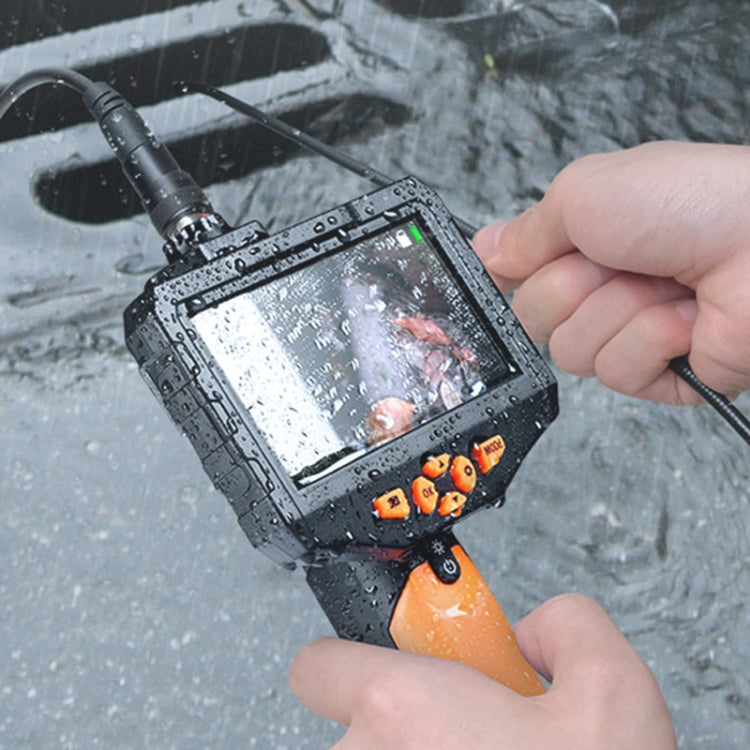 Teslong NTS300 5 Inch HD Large Screen Industrial Inspection Borescope Auto Repair Tools, Specification: 7.6mm-1M by TESLONG