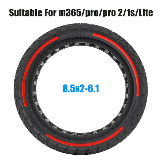 8.5 x 2 inch Colorful Flick Off-road Honeycomb Tires for Xiaomi M365 / Pro / Pro 2 / 1S / Lite(Red) by buy2fix