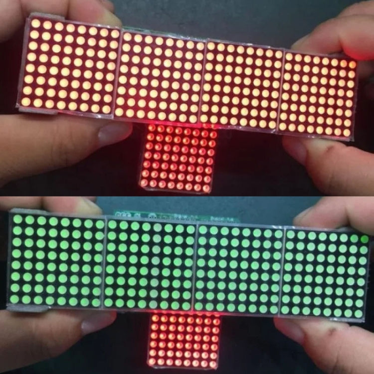 MAX7219 Point Battage Module LH Control Single-Chip Module 4 In 1 Display With 5P Cable, Specification: Blue Light - LCD & LED Display Module by buy2fix | Online Shopping UK | buy2fix