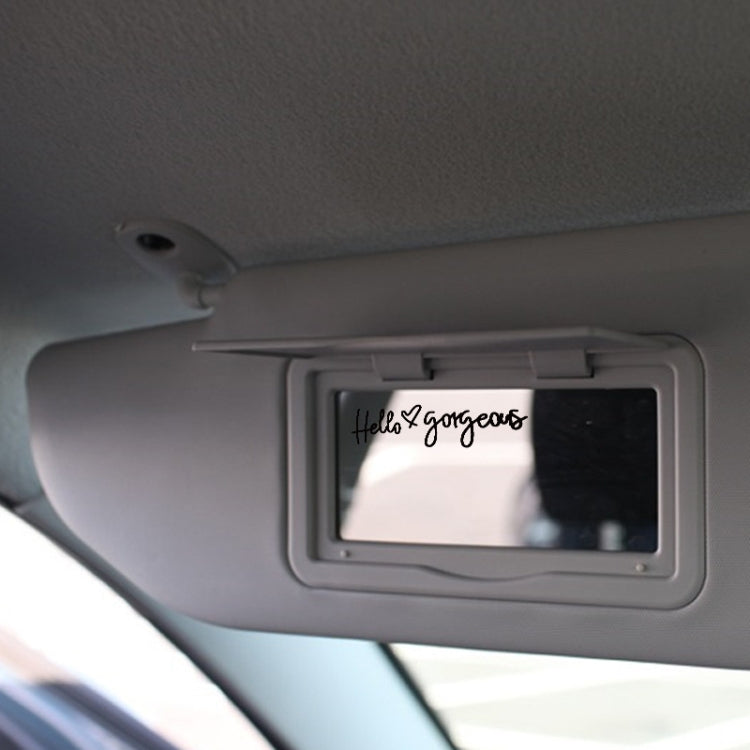 3sheets /Set Hello gorgeous Car Stickers Inverted Rear Mirror Glass Sticker - Decorative Sticker by buy2fix | Online Shopping UK | buy2fix