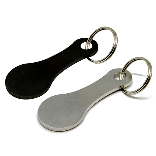 Metal Key Ring Shopping Trolley Tokens Removable Shopping Trolley Keys, Color: Silver by buy2fix