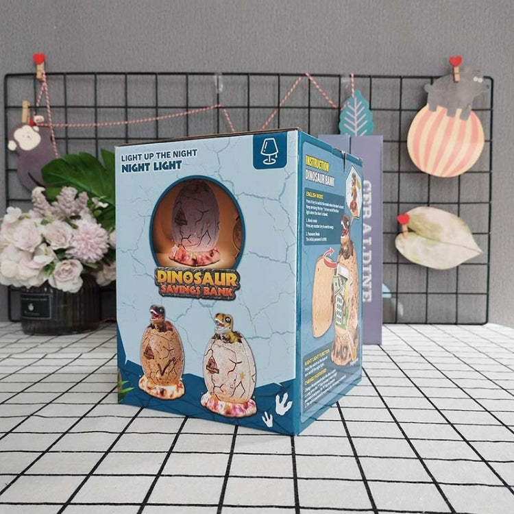 16.6 x 15.8 x 26cm Fingerprint Dinosaur Egg Password Money Bank Kids Toys Gifts Tyrannosaurus Rex Savings Jar(Beige) - Piggy Banks by buy2fix | Online Shopping UK | buy2fix