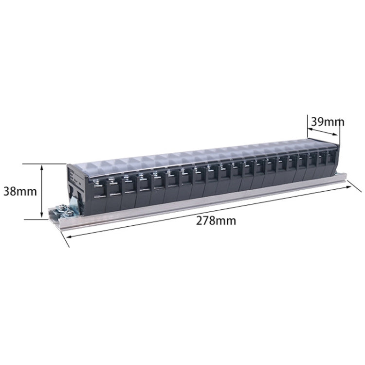 CHINT TD-2020 Terminal Block Rail Type Wiring Block Paralleling Wires Wire Connector - Booster Cable & Clip by CHNT | Online Shopping UK | buy2fix