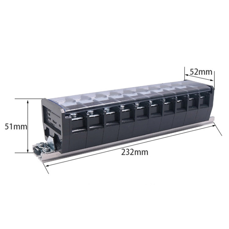 CHINT TD-6010 Terminal Block Rail Type Wiring Block Paralleling Wires Wire Connector - Booster Cable & Clip by CHNT | Online Shopping UK | buy2fix