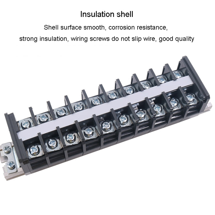 CHINT TD-1510 Terminal Block Rail Type Wiring Block Paralleling Wires Wire Connector - Booster Cable & Clip by CHNT | Online Shopping UK | buy2fix