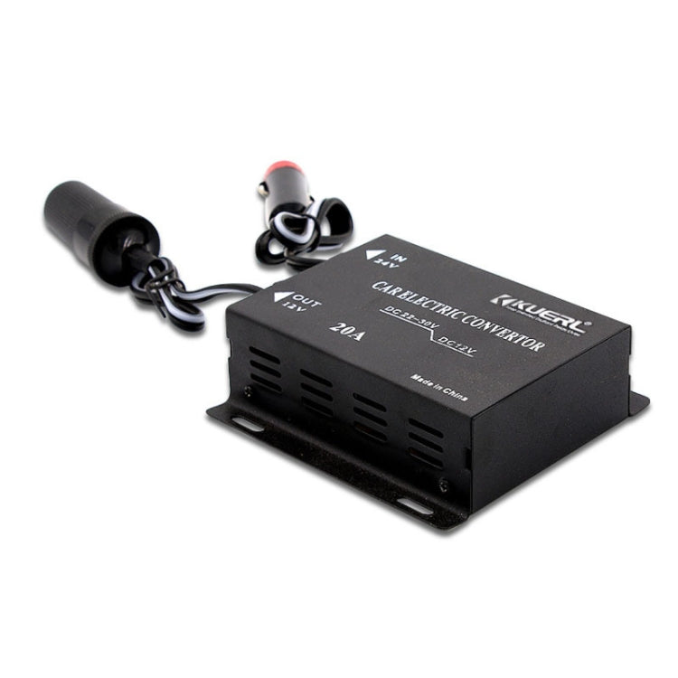 Car Audio Subwoofer Modification Cigarette Lighter Plug Power Converter Buck, Model: 24V-12V 10A - Step-down Transformer by buy2fix | Online Shopping UK | buy2fix