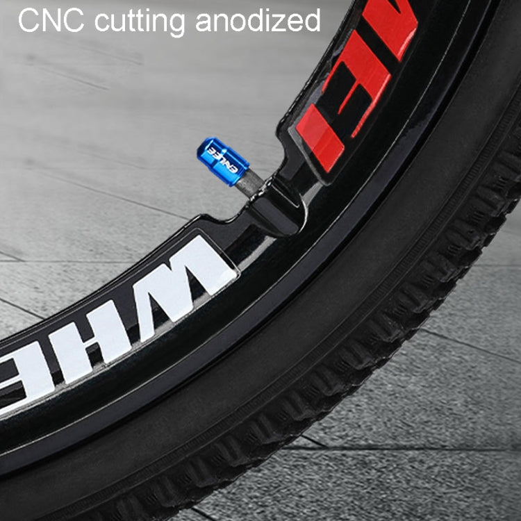 ENLEE E-FZ1004 2pcs /Set Bicycle French Valve Caps Aluminum Alloy Dust Cap For Tire Valve Caps(Blue) by ENLEE