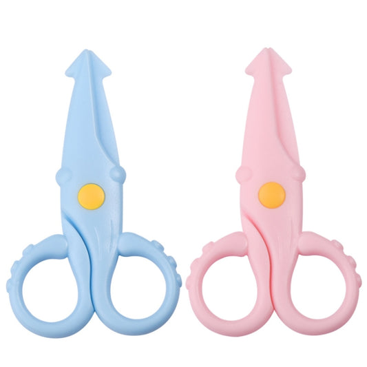 10pcs Cute Squid Mini Plastic Scissors Children Handmade Paper Cutting Tools(Blue) by buy2fix
