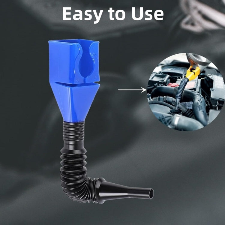 5pcs Plastic Refueling Funnel Portable Folding Telescopic Hose Hands-Free Bayonet(White) - Hand Tool Sets by buy2fix | Online Shopping UK | buy2fix