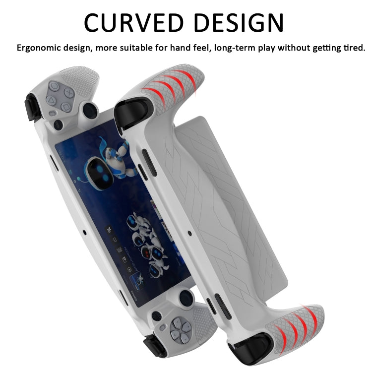 For Sony PS Portal Game Console Silicone Protective Cover Oil Spray All-Inclusive Protective Case(Black) - Cases by buy2fix | Online Shopping UK | buy2fix