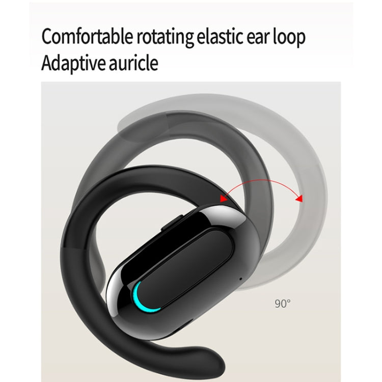 M-F9 Rotatable Ear-mounted ENC Call Noise Reduction Bluetooth Stereo Sports Earphones(Black Blue) - Bluetooth Earphone by buy2fix | Online Shopping UK | buy2fix