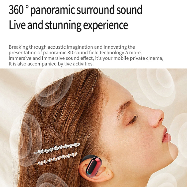 M-F9 Rotatable Ear-mounted ENC Call Noise Reduction Bluetooth Stereo Sports Earphones(Pure Black) - Bluetooth Earphone by buy2fix | Online Shopping UK | buy2fix