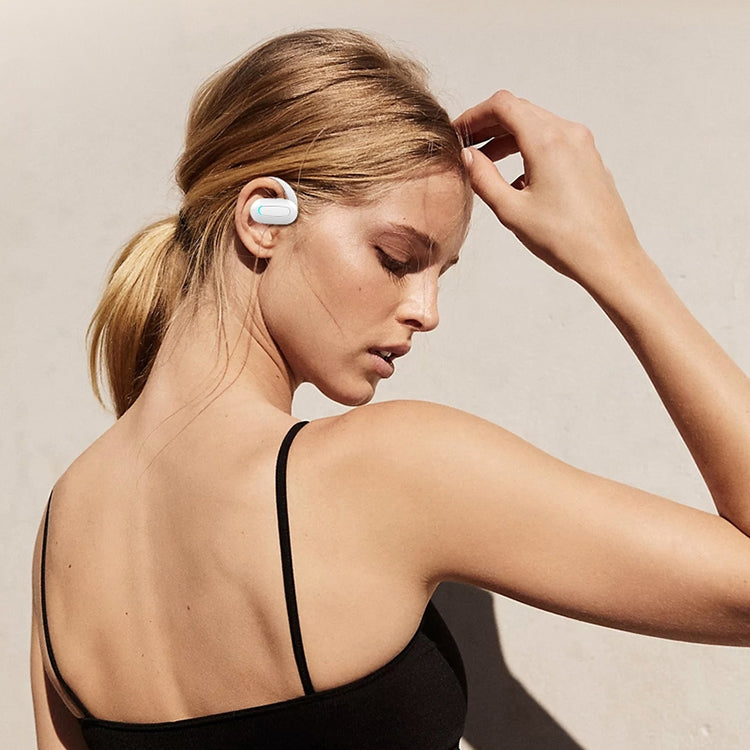 M-F9 Rotatable Ear-mounted ENC Call Noise Reduction Bluetooth Stereo Sports Earphones(Black Blue) - Bluetooth Earphone by buy2fix | Online Shopping UK | buy2fix