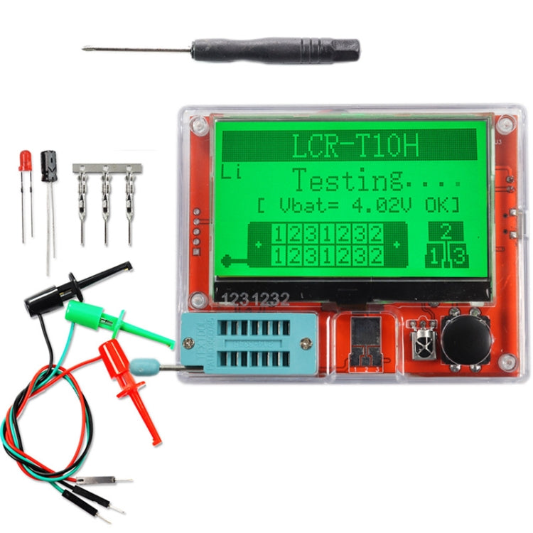 LCR-T10H Transistor Tester TFT Display For Diode Triode Capacitor Resistor Test, Spec: Dry Battery Powered - Battery & Resistance Tester by buy2fix | Online Shopping UK | buy2fix