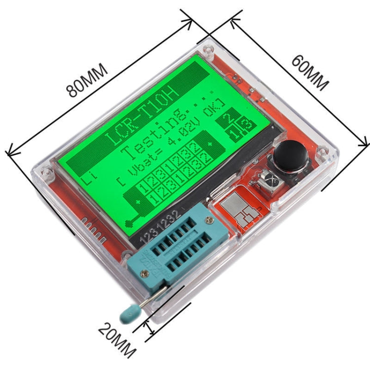 LCR-T10H Transistor Tester TFT Display For Diode Triode Capacitor Resistor Test, Spec: Dry Battery Powered - Battery & Resistance Tester by buy2fix | Online Shopping UK | buy2fix