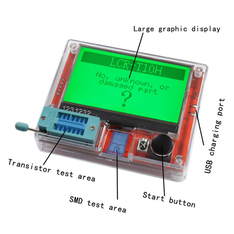 LCR-T10H Transistor Tester TFT Display For Diode Triode Capacitor Resistor Test, Spec: Dry Battery Powered - Battery & Resistance Tester by buy2fix | Online Shopping UK | buy2fix
