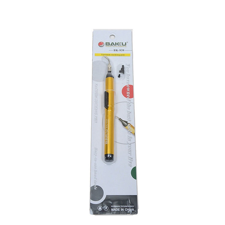 BAKU BK-939 Vacuum Sucking Pen with 3 Suction Headers Repair Tool(Gold) by BAKU
