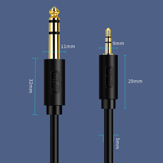 JINGHUA 3.5mm To 6.5mm Audio Cable Amplifier Guitar 6.35mm Cable, Length: 3m by JINGHUA