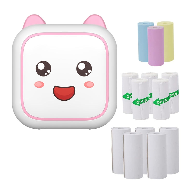 C26 Mini Portable Bluetooth Photo Label Thermal Printer, Spec: Pink+5 Paper+5 Stickers+3 Color Paper - Photo Printers by Huawei | Online Shopping UK | buy2fix