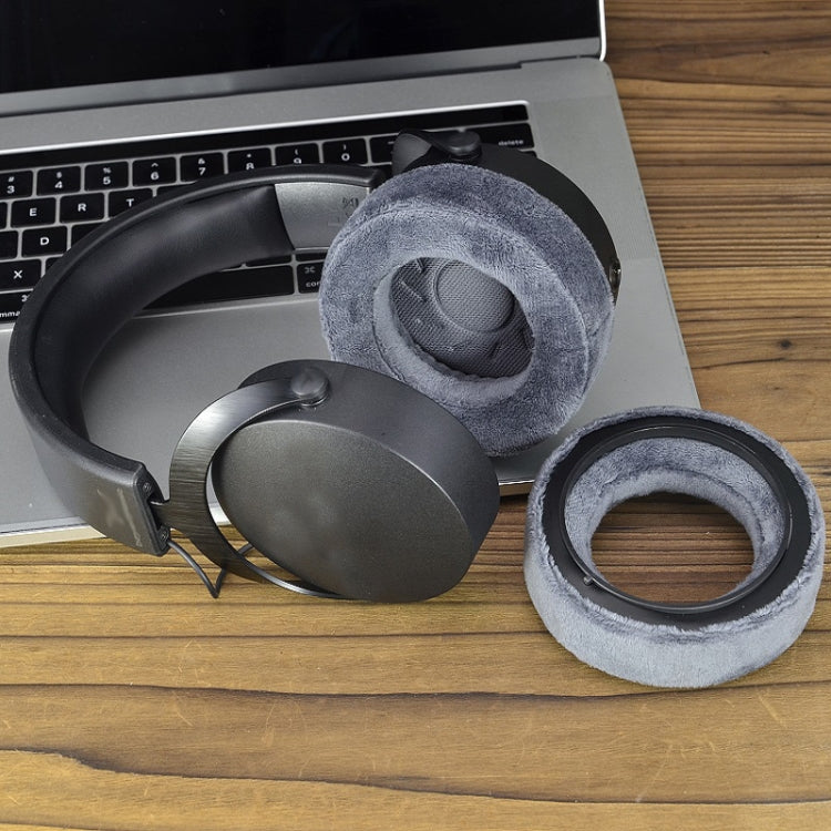 1pair For Beyerdynamic DT700 Prox DT900 Prox Headphone Covers, Color: Gray Thick Flannel by buy2fix