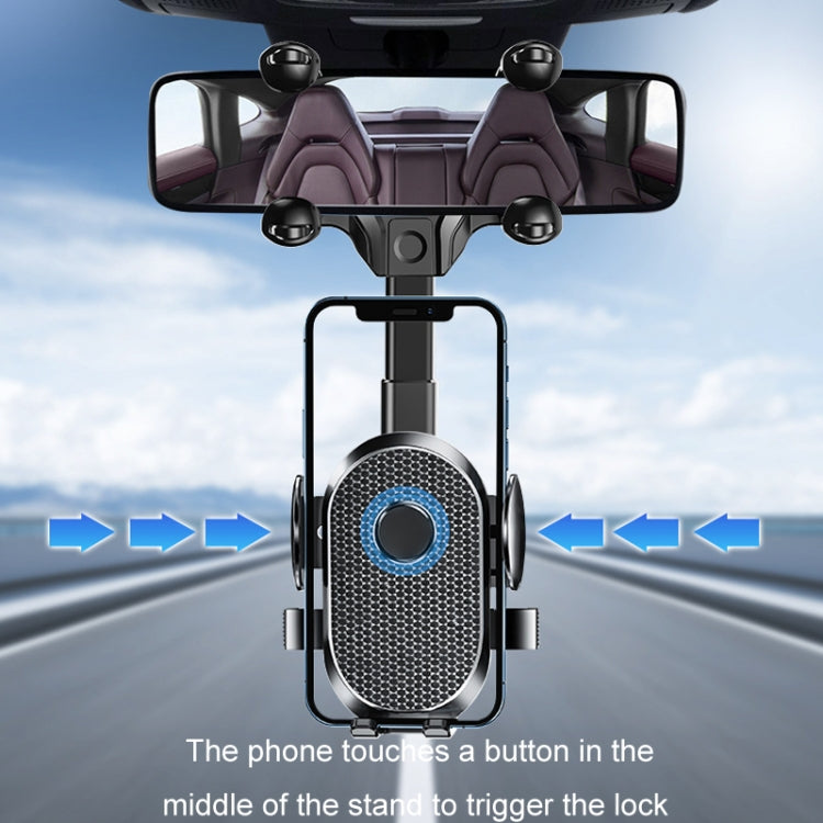 Car Rearview Mirror Mobile Phone Holder Multifunctional AR Navigation Support Bracket(Extending Rod) - Universal Car Holders by buy2fix | Online Shopping UK | buy2fix