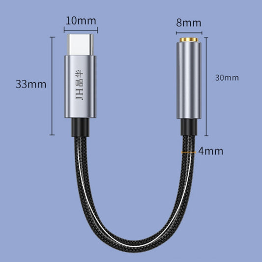 JINGHUA Type-C To 3.5mm Audio Adapter Cable Type-C Headphone Adapter Cable(Digital Model) by JINGHUA