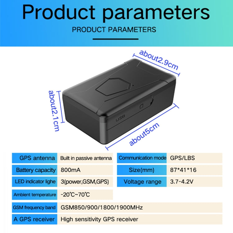 2G Car Motorcycle Waterproof GPS Tracking Locator(Box Packing) - Car Tracker by buy2fix | Online Shopping UK | buy2fix