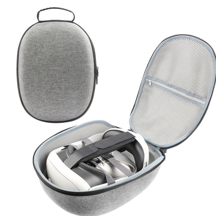 For Meta Quest 3 VR Storage Bag EVA Hard Shell Case Handbag(Grey) - VR Accessories by buy2fix | Online Shopping UK | buy2fix