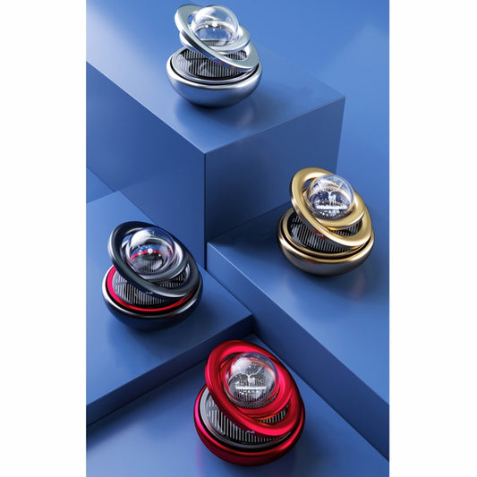 Interstellar Vast Solar Rotating Car Aromatherapy Ornaments, Color: Red by buy2fix